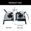 Efficient Laptop CPU Cooling Fan GPU Rapid Heat Dissipation for FA507RE-A15.R73050T FX507 FA507 FX707 Gaming Laptop