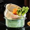 Yousheng Vegetable Fruit Washer Multi-Functional Drain Basket Fruit Tray Versatile Rotating Food Prep Tool Kitchen Accessory