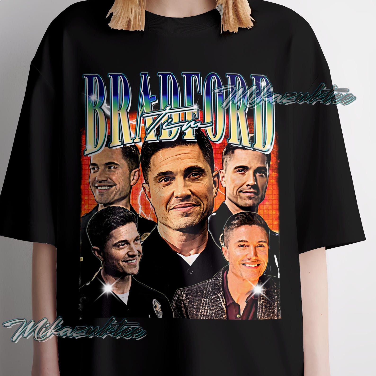 Tim Bradford Vintage Style T-Shirt, Graphic Design Tee S