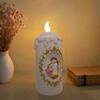 Cartoon Design Christmas Manger Candle Lamp Battery Powered Christmas Decoration With Warm LED Lighting