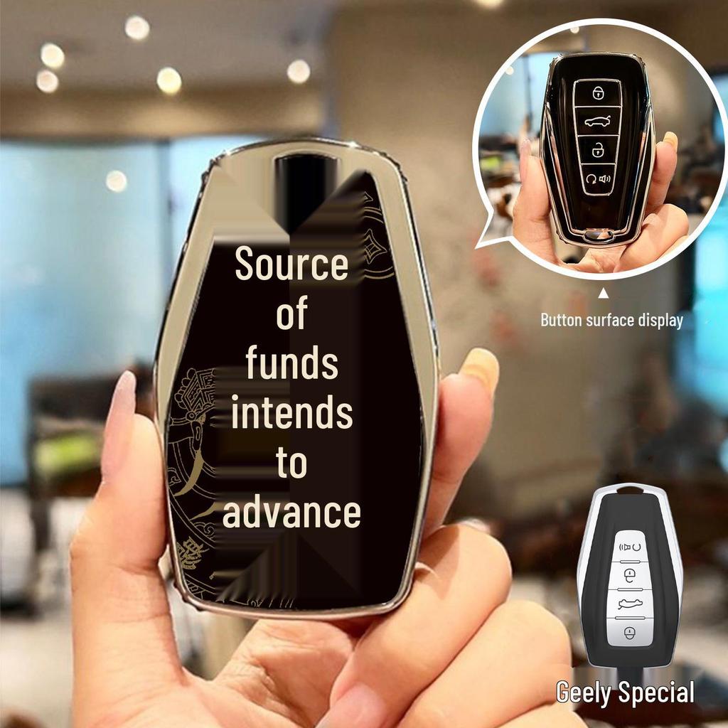 Key Cover for Geely Models: Boyue, Xingyue, Xingrui, Emgrand, Denim, Binrui, Binyue, Icon – Trendy Protective Shell