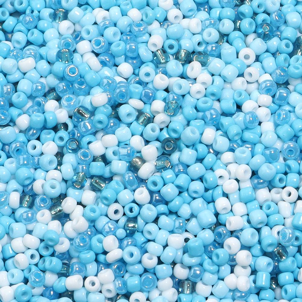 40g 3mm Glass Seed Beads Mixed Color Round Loose Spacer Glass Rice Beads For Jewelry Making DIY Bracelets Necklace Accessories
