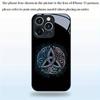 Celtic knot decorative pattern glass Phone Case  for iPhone 17 16 15 14 13 12 11 Pro Max Plus, as a shock-proof Cover