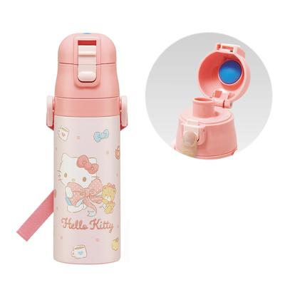 Vannflaske i rustfritt stål Direkte drikke 470 ml Barnevennlig Lettvektstype Sanrio Hello Kitty Big Ribbon Girl Cool Water Flaske Sport