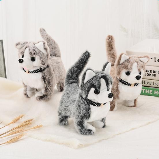 Electric Plush Dog Cognitive Ability Interactive Ability Fine Workmanship Barking Walking Electric Dog Plush Toys for Kids