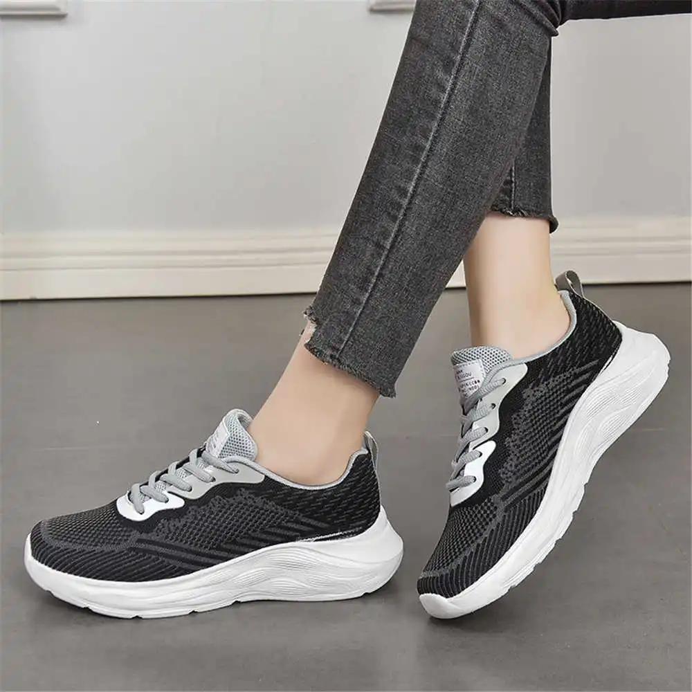 With Ties Summer Boots Woman Woven Black And Red Shoes Women's Sneakers Original Sport Bascket On Sale Leisure