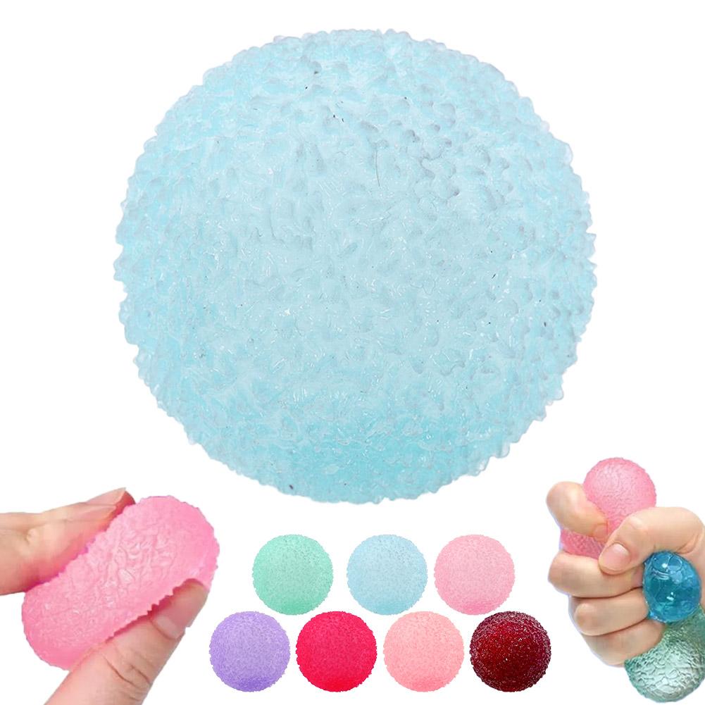 Squishy Ice Ball Maltose Fidgets Toy Super Soft Pink Mochi Slow-Rebound Squeeze Toy Anti-Stress Toy For Adults Hand Exercise