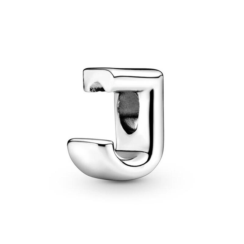 Classic Letter Alphabet A-Z Silver 925 Charm Beads Fit Charms Bracelet  Beads for Women Jewelry Making Gifts