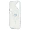 Karl Lagerfeld Klhmp16Shlschh Iphone 16 6.1 Biały/White Hardcase Iml Metal Choupette Head Magsafe