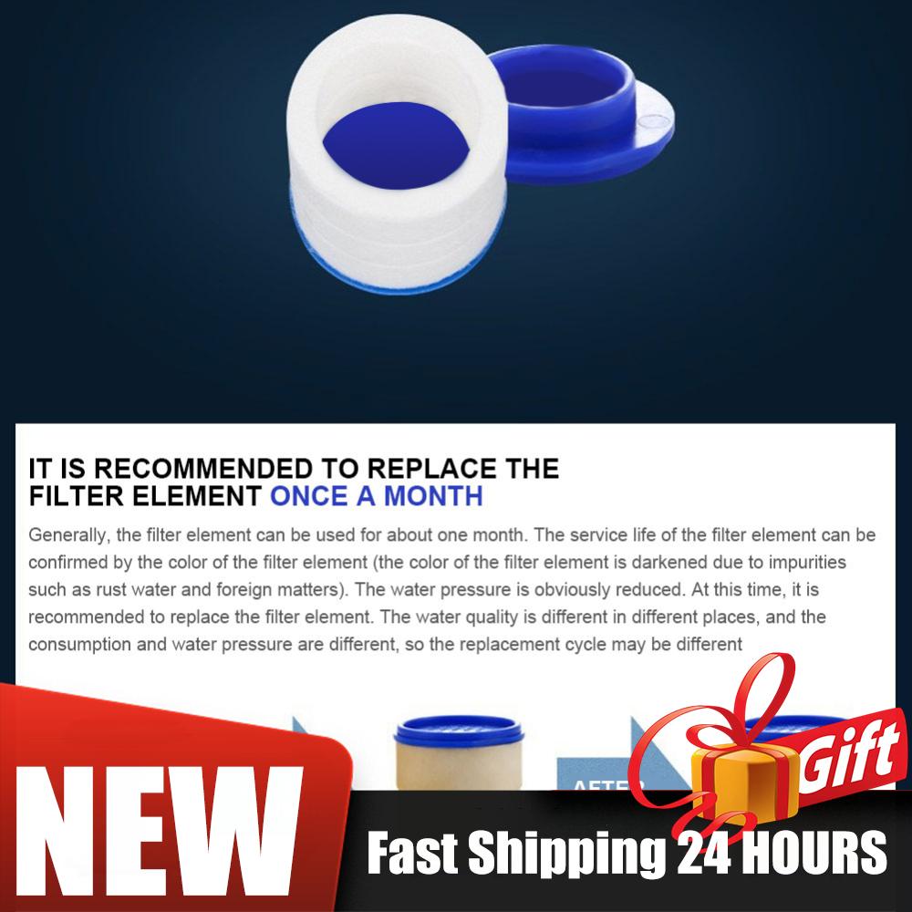 Home Kitchen Faucet Filter Rotating Water Purifier Filter Universal For Bathroom Household Shower Filter PP Cotton High Density
