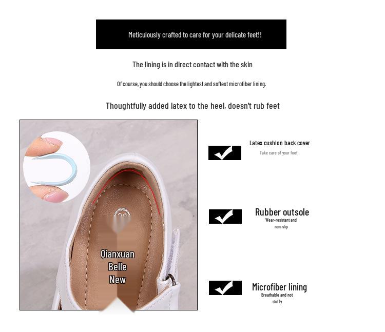 Nurse Soft Sole White Wedge Mary Jane Loafers - Comfortable Spring Shoes for Women