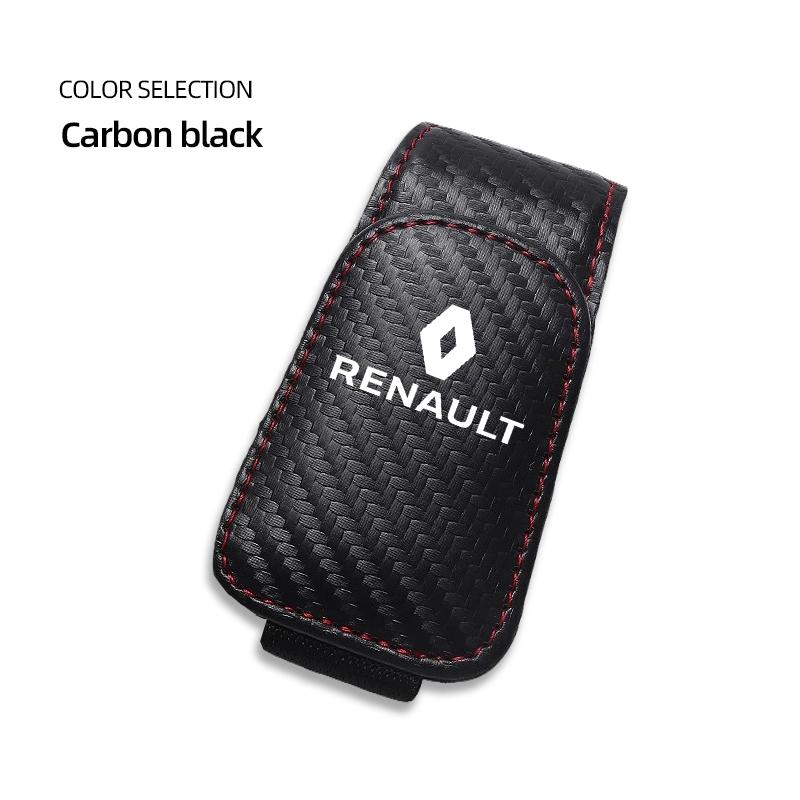 

For Renault 2026 New Hub Caps Car Sun Visor Glasses Clip Magnetic Leather Sunglasses Clamp For Renault Clio Megane Scenic Koleos