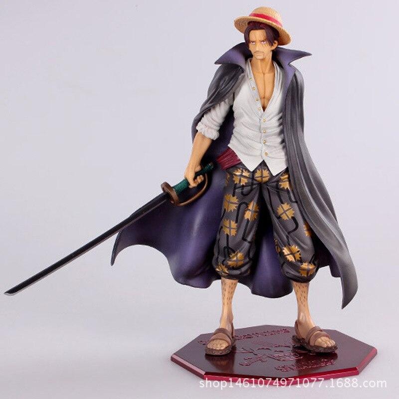 One Piece Abbildung Shanks Rot Haar Shanks Action -Figuren Neue Welt Vier K öNige Pvc Spielzeug Modell