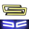 2PCS U Shape Car LED Lights Styling Super Bright DRL Headlight Daytime Running Lighting Auto External Front Driviing Fog Lamp