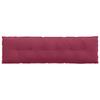 Back Cushion Burgundy 180 X 50 Cm Cord Fabric