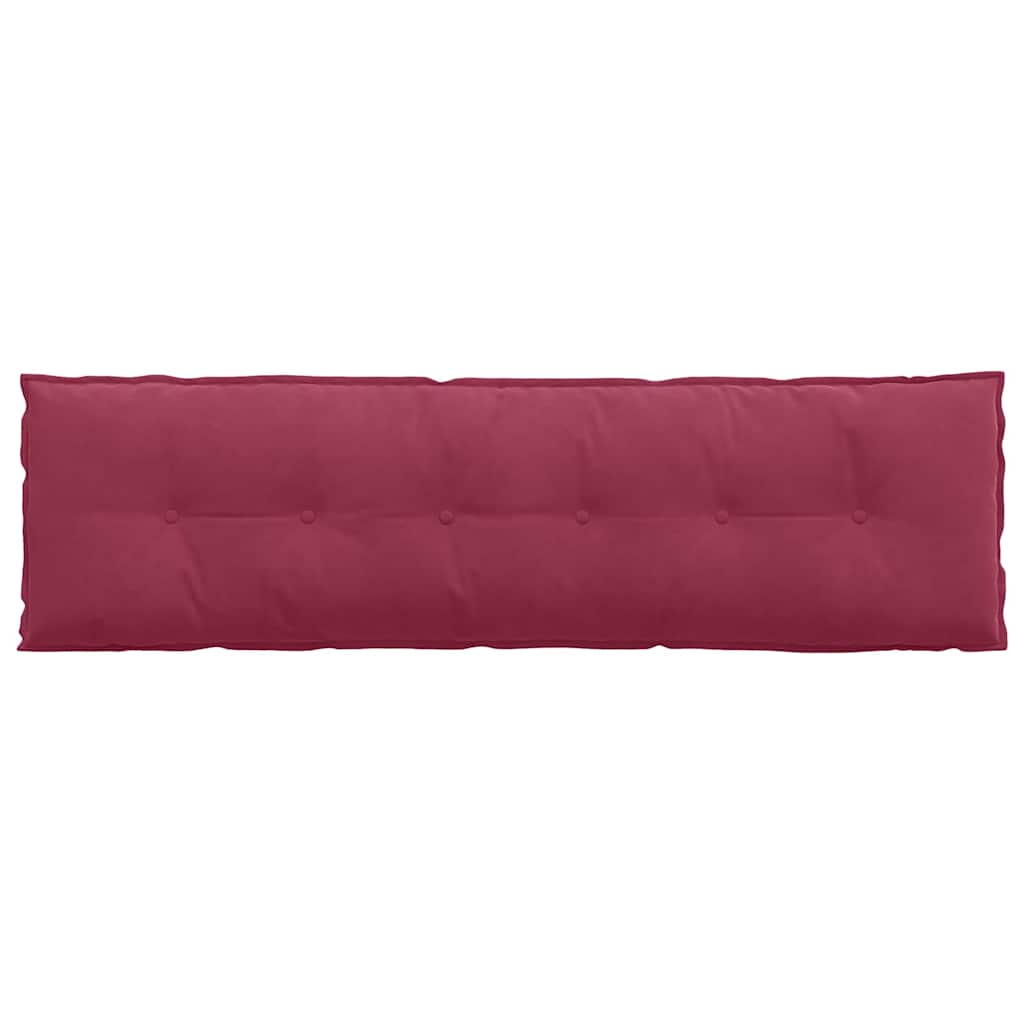 Back Cushion Burgundy 180 X 50 Cm Cord Fabric
