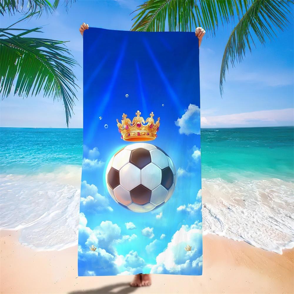 Wasserabsorbierendes Tragbares Fußball-Strandtuch für Erwachsene Europäisches, Amerikanisches Und Südamerikanisches Badetuch Digitale Druckerei Fabrik