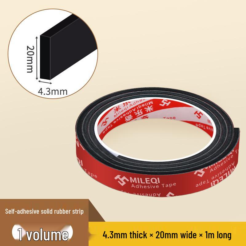 Mileqi EPDM Self-Adhesive Shock-Absorbing Anti-Slip Rubber Pad Strip