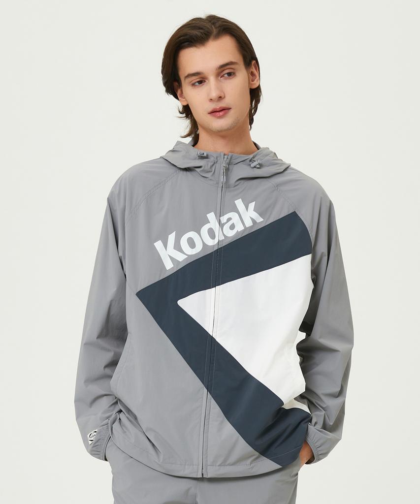 Kodak K-Hooded Long Sleeve Jacket Grey