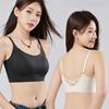 Summer Seamless Bra for Women Gathered on Top Anti Glare Bra Strapless Bra One-piece Beautiful Back Bra Vest