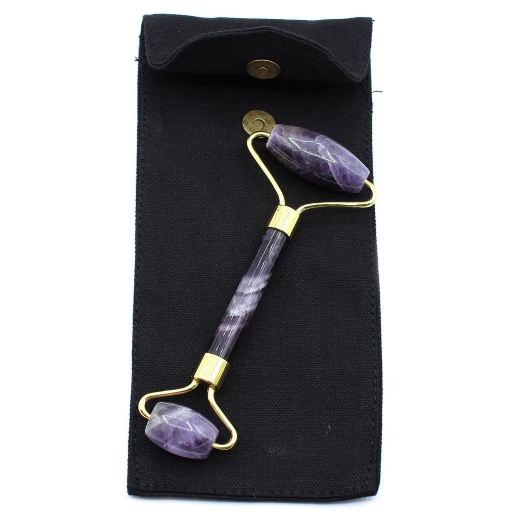 Amethyst Face Roller Double Ended Facial Massager