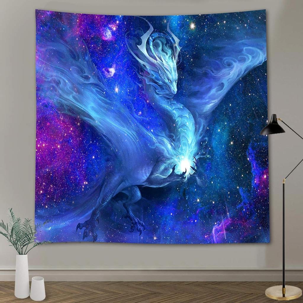 FEASRT Fantasy Dragon Tapestry Galaxy Tapestry Wall Art Decor for Bedroom Living Room Apartment Dorm Decorations Wall Hanging Tapestries 60x40 Inch