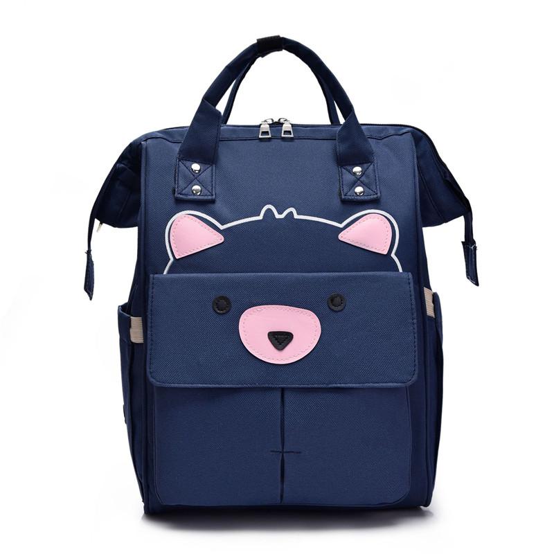 Cartoon Cat Mommy Maternity Backpacks Large Capacity Shoulder Bags Waterproof Nylon Mummy Bag Baby Diaper Travel Bag