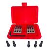 25-50-75mm Blocks Set Matched Pair 23 Holes Steel Setup Blocks With Screw Wrench  For Machinists, Woodworkers