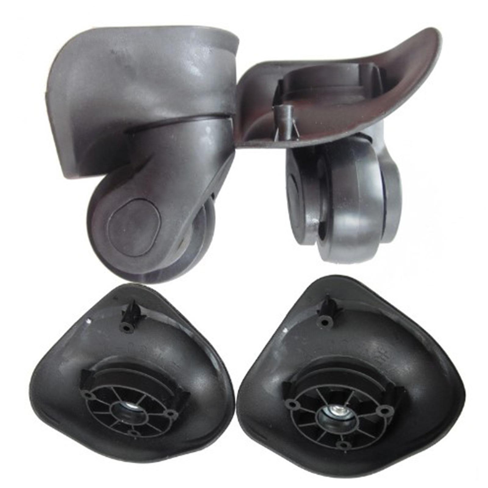 

1 пара сменных роликов для чемодана своими руками, поворотные аксессуары для ремонта, бесшумные роликовые колеса для дорожной сумки S чёрный