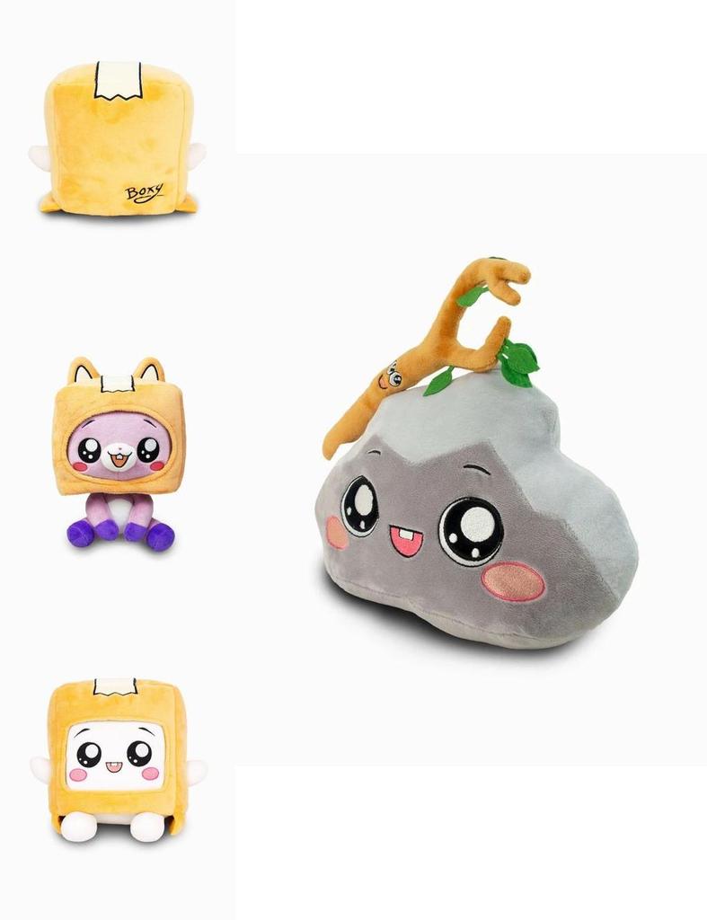 Lankybox Plushies Boxy Foxy Rocky Removable Box Design For Extra Fun