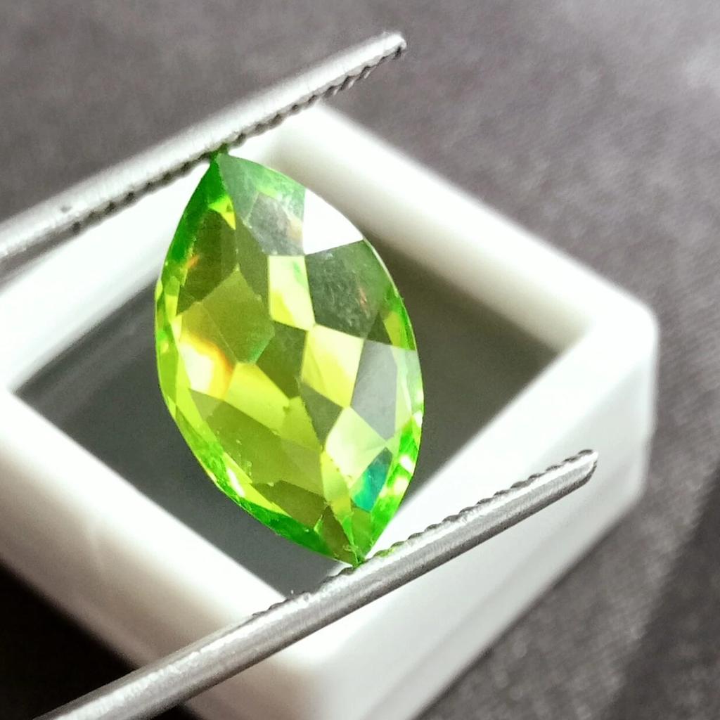 Marquise Cut Green Peridot For Making Designing Ring 10+ Ct Beautiful Gemstone
