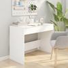 White Desk 101 X 50 X 76.5 Cm Particleboard