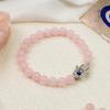 Astrotalk Love Attraction with Evil Eye Hamsa Bracelet | Rose quartz bracelet for women| Evil eye bracelet | Astrology B