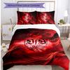 Set Lenzuola Stampato Calcio VfB Stuttgart 3 Pezzi, Comodo Set Copripiumino per Camera da Letto Amico della Pelle