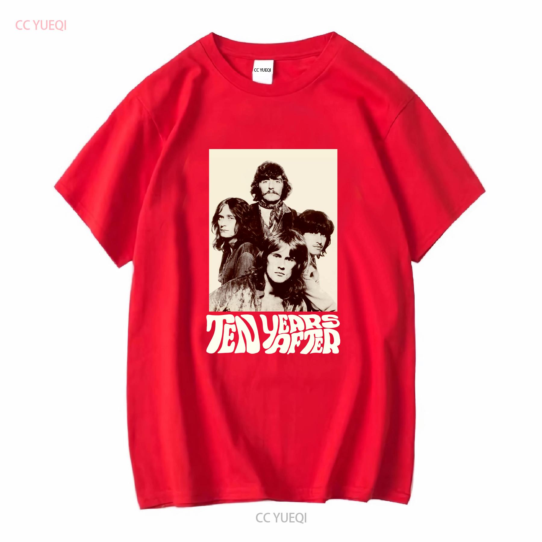 TEN YEARS AFTER 60S ROCK BAND T SHIRT ALVIN LEE BLACK 100 COTTON NEW vintage Washed designer clothes fashion graphic homme S