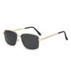 Sunglasses Uv-Proof Driving Glasses For Men'S Trendy Men'S Retro Small-Frame Square Metal Glasses