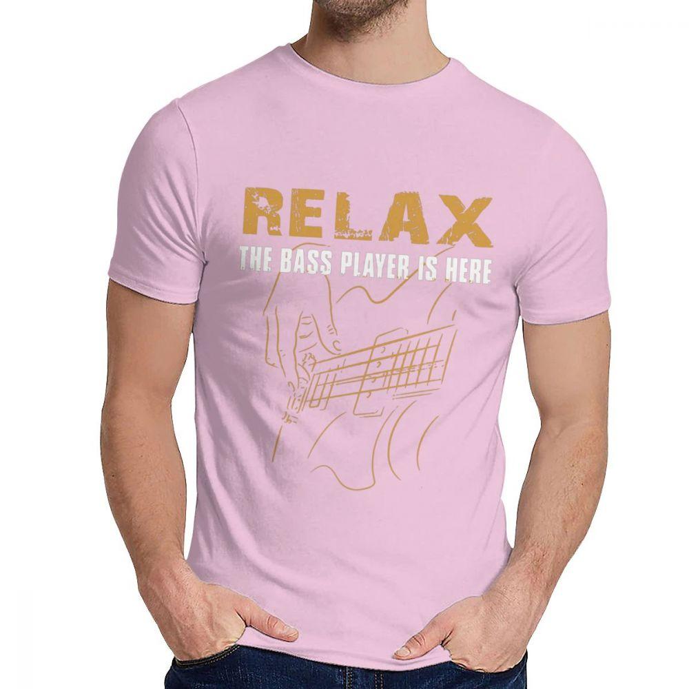 Unisex T Shirt The Bass Player Is Here Electric Guitars Music Tops 100 Cotton Fashion