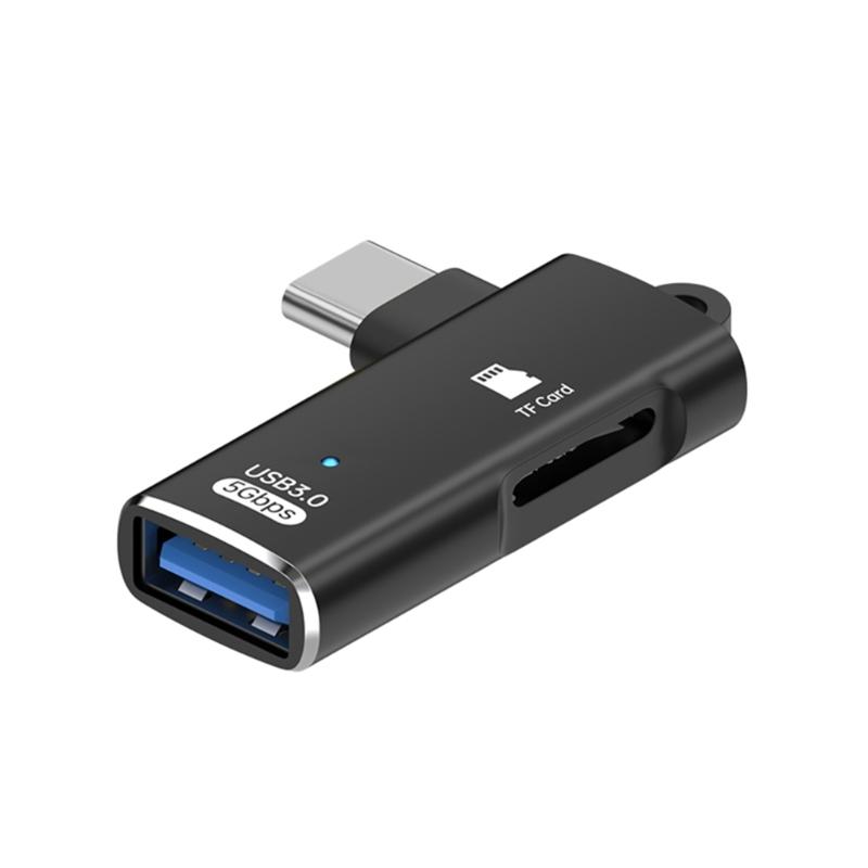 Aluminum USB Type C Data Link Small Storage Card Reader USB Rapid Processor For Camera Laptop Phone Tablet And Computer