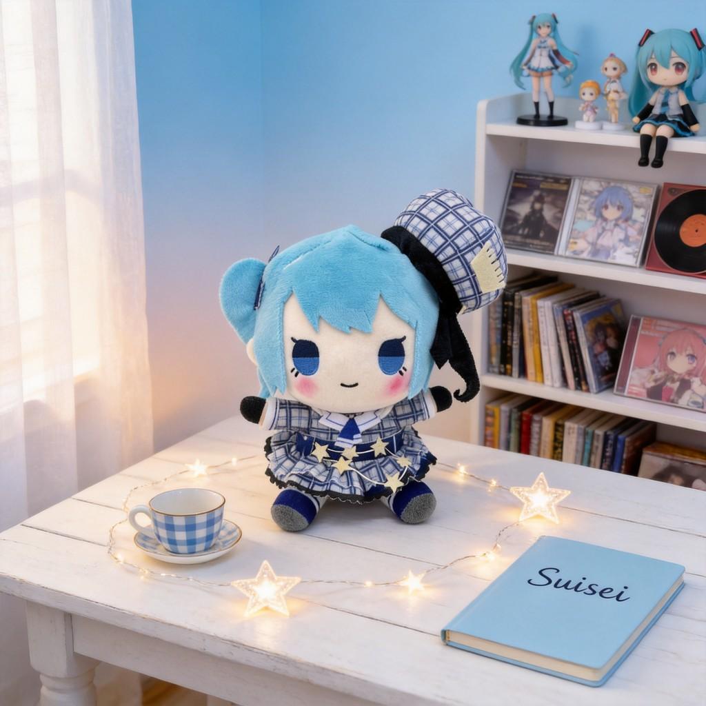 Hololive Hoshimachi Suisei Plush Toy With Pp Cotton Filling For Collectors And Fans