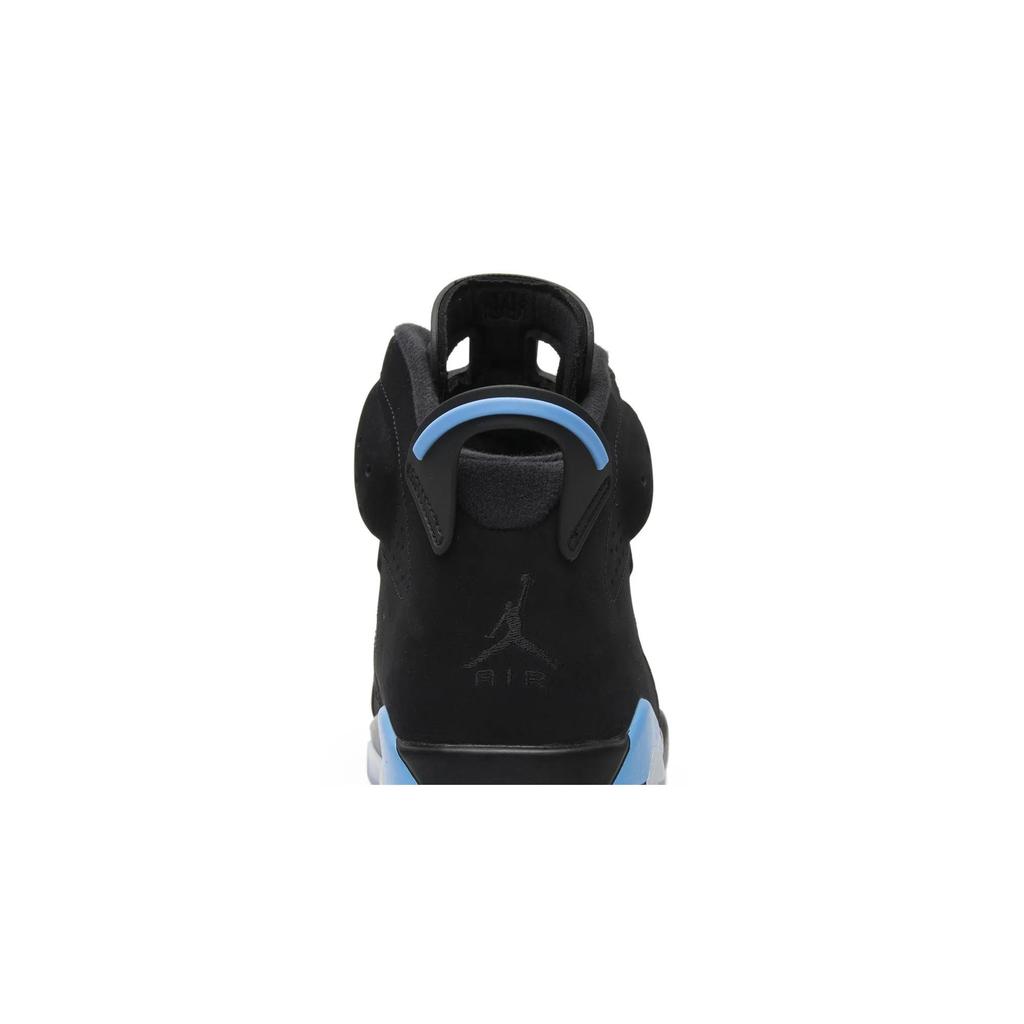 Air Jordan 6 Retro 'UNC' (Unisex) Black / University Blue Vintage Basketball Shoes 384664 006