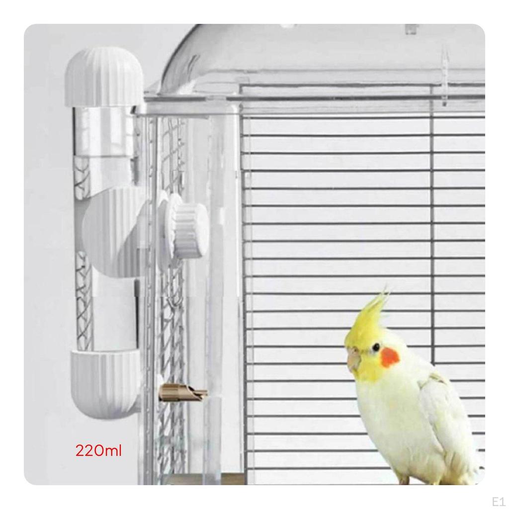 Parrot Water Dispenser LeakResistant Automatic Bird Waterer AntiSlip Mount Hanging Bottle