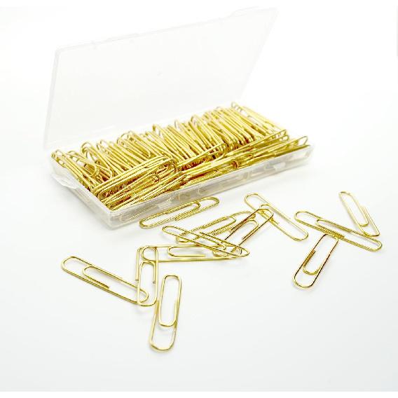 Generic Gold Paper Clips, 100 Count Large Size, 2 Inch Jumbo Paperclips, School and Office Supplies, ZANE5242114