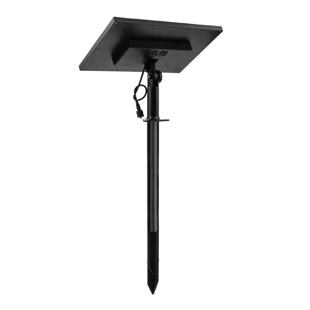 Solar Water Pump with 5 LED Color Light 7pcs Nozzle Kit Solar Fountain Pump 170L/H Max Flow 40-60cm