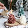 1Pc Three-dimensional Pine Cone Silicone Mold DIY Candle Aromatherapy Diffuser Stone Christmas Tree Home Gift Ornament Maker