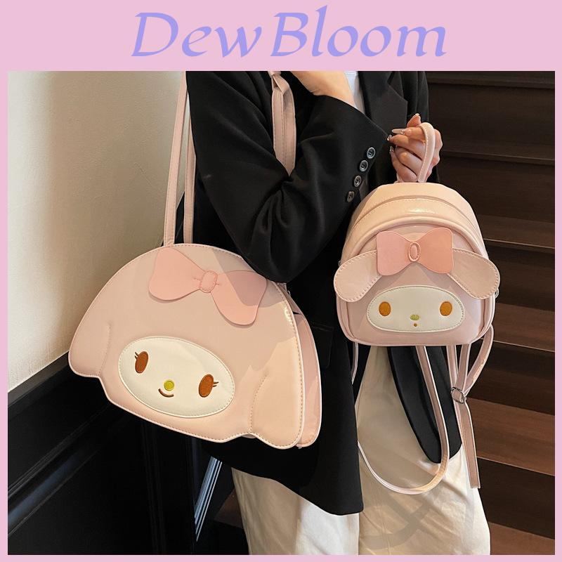 Melody Cartoon Girl Backpack Pu Material With Butterfly Bow For Daily Casual Use