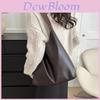 Stylish Pu Tote Bag For Women In Black And Brown Perfect For Casual Commuting