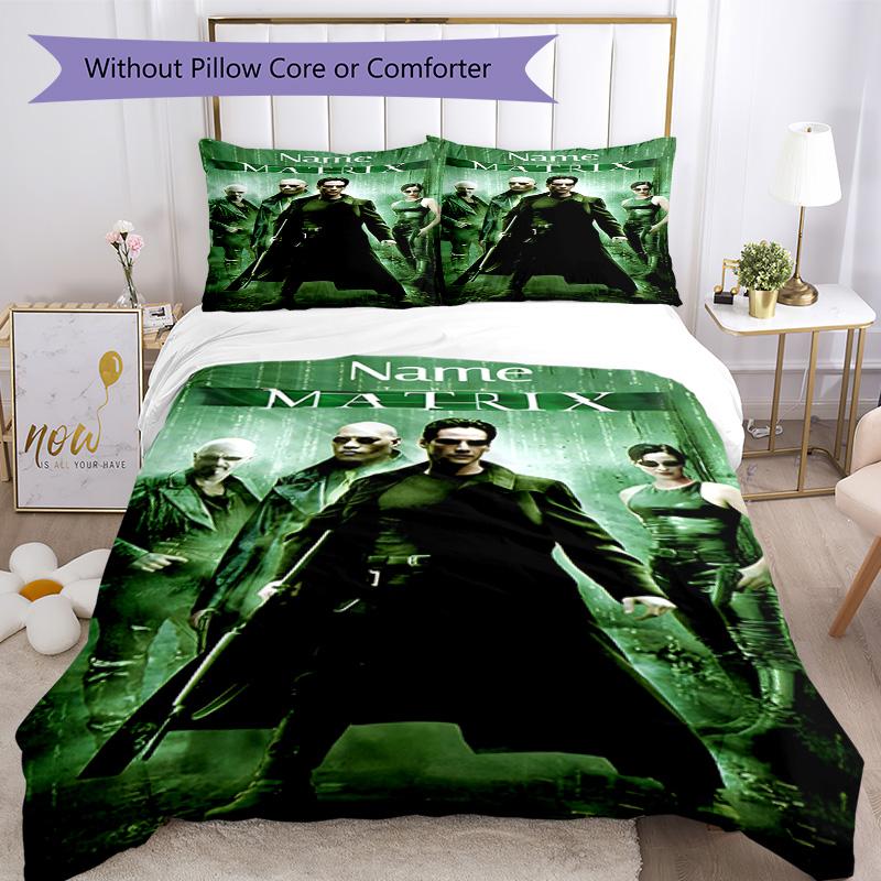 Warner Bros. Films (24) Customize Your Name Bedding Set Breathable Duvet Cover with Pillowcases Home Decoration Birthday Gift