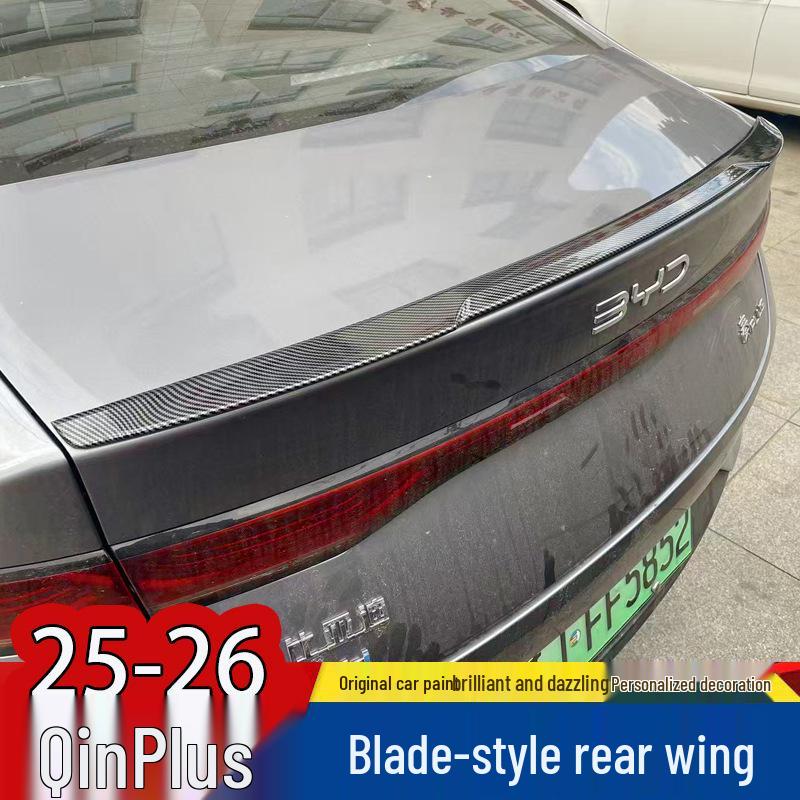 Compatible Rear Spoiler for BYD Qinplus DMI - No-Drill Installation for 25/26 Models