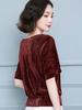 Women's bottoming shirt women's short-sleeved fashion summer new versatile bat shirt loose belly half-sleeved shirt