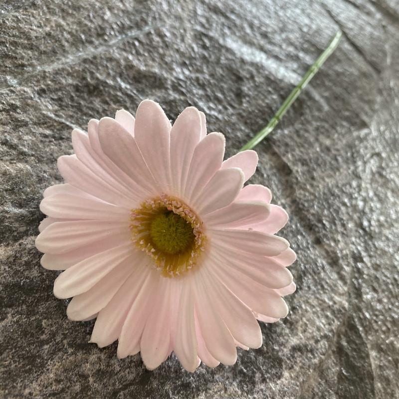 Pu Gerbera Daisy Artificial Flower For Wedding Decor Home Styling Soft Rubber Material